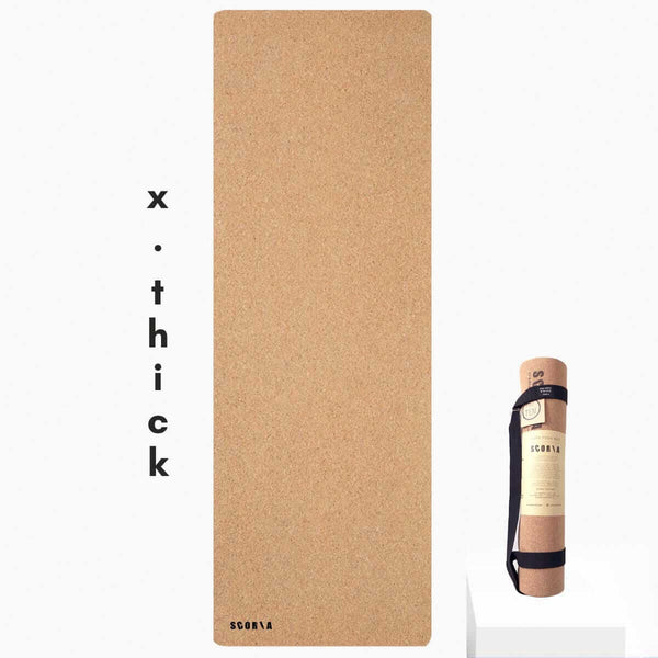 Extra Thick Cork Yoga Mats  Non-toxic mats by Scoria World
