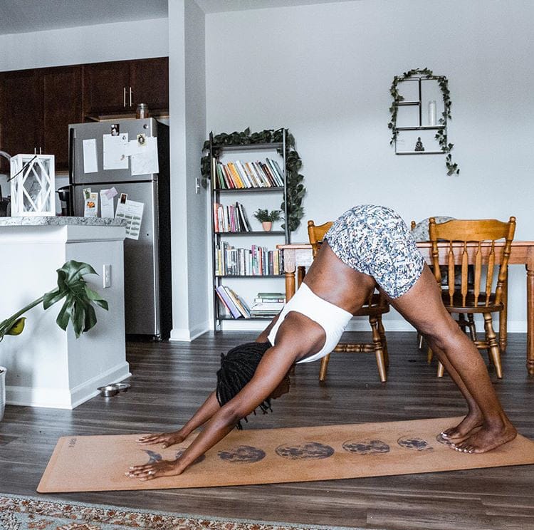 Tapis de yoga en liège Phases de la lune | 4,5 mm