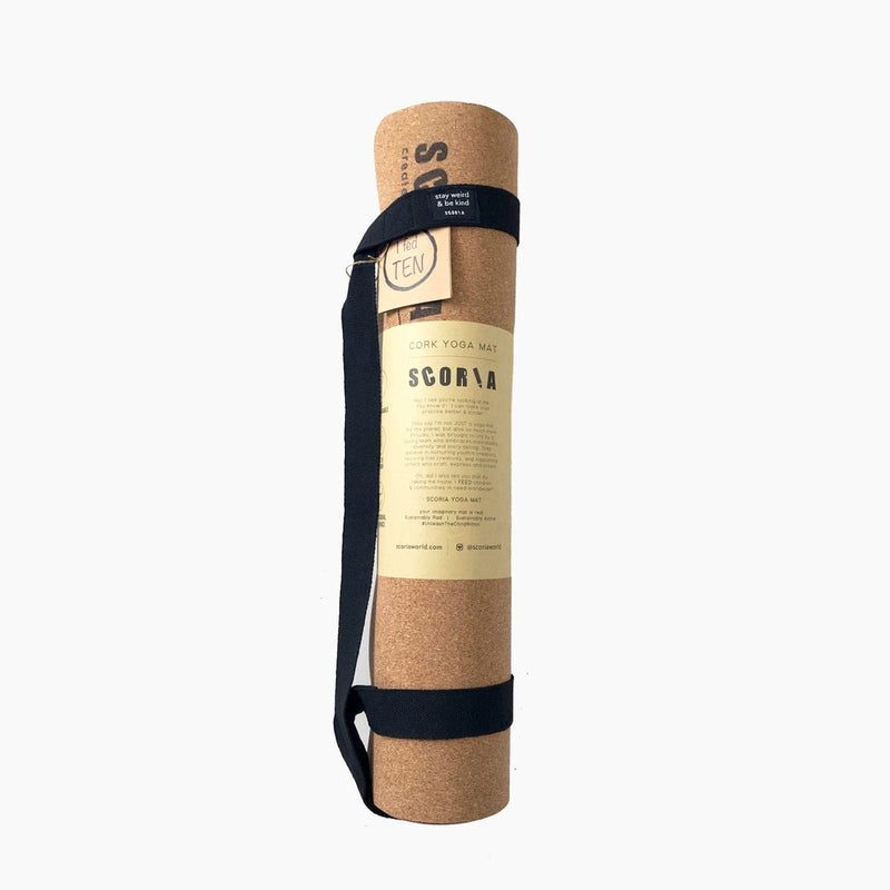 Eco Friendly Anti Skid & Non Slip Cork Yoga Mat For Workout & Fitness  BrownColor