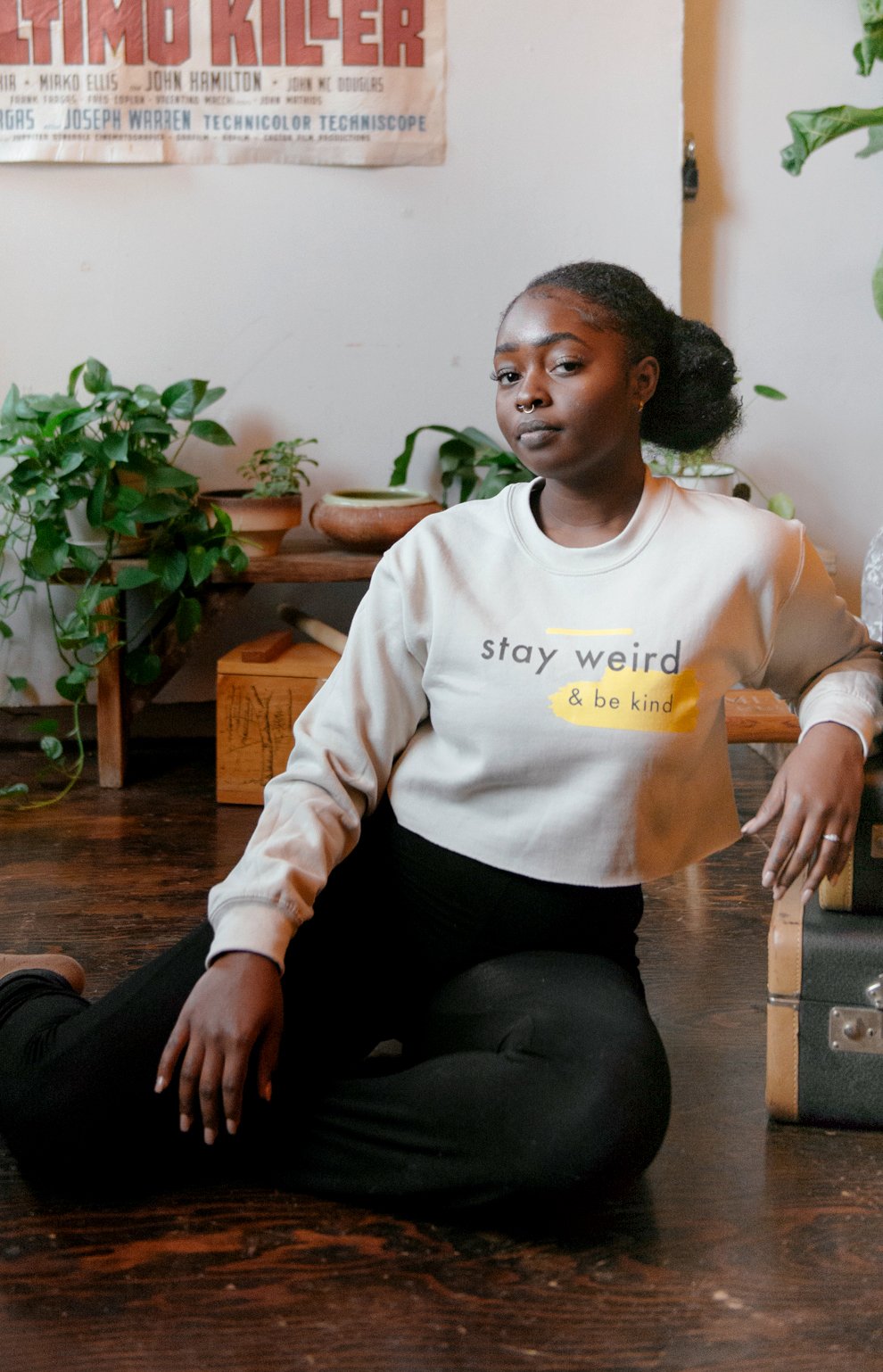 Stay Weird & Be Kind Sweatshirt - Scoria